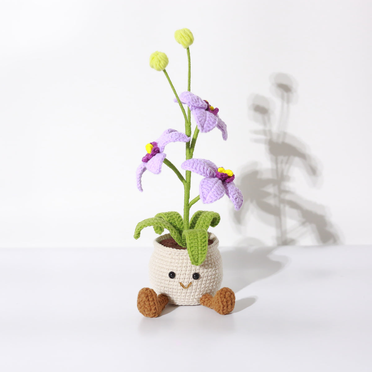 Crochet Orchid Flower Pot – Cute Everlasting Flower