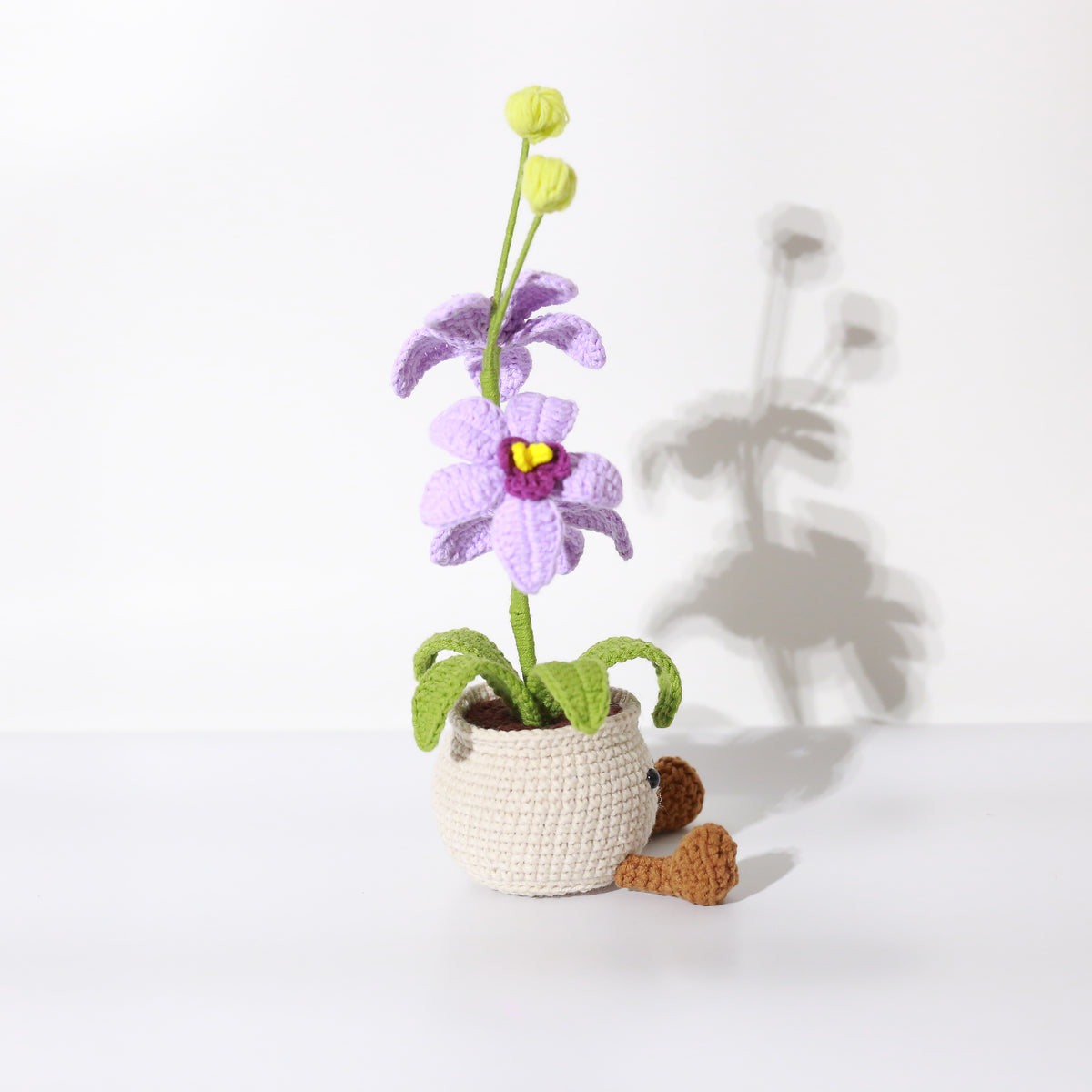 Crochet Orchid Flower Pot – Cute Everlasting Flower