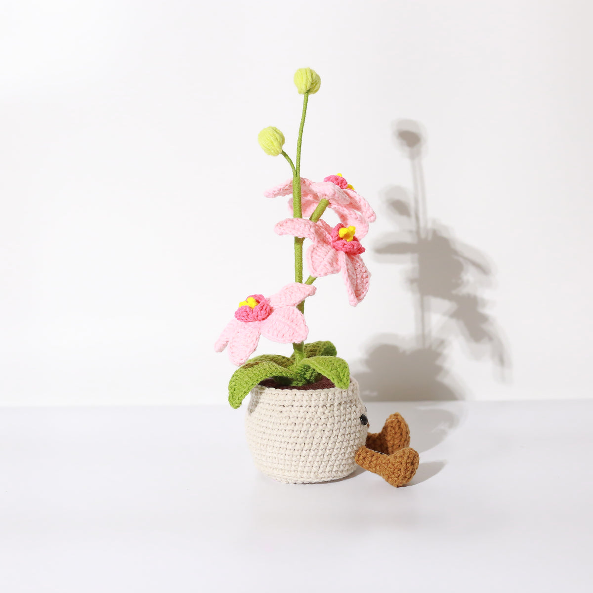 Crochet Orchid Flower Pot – Cute Everlasting Flower
