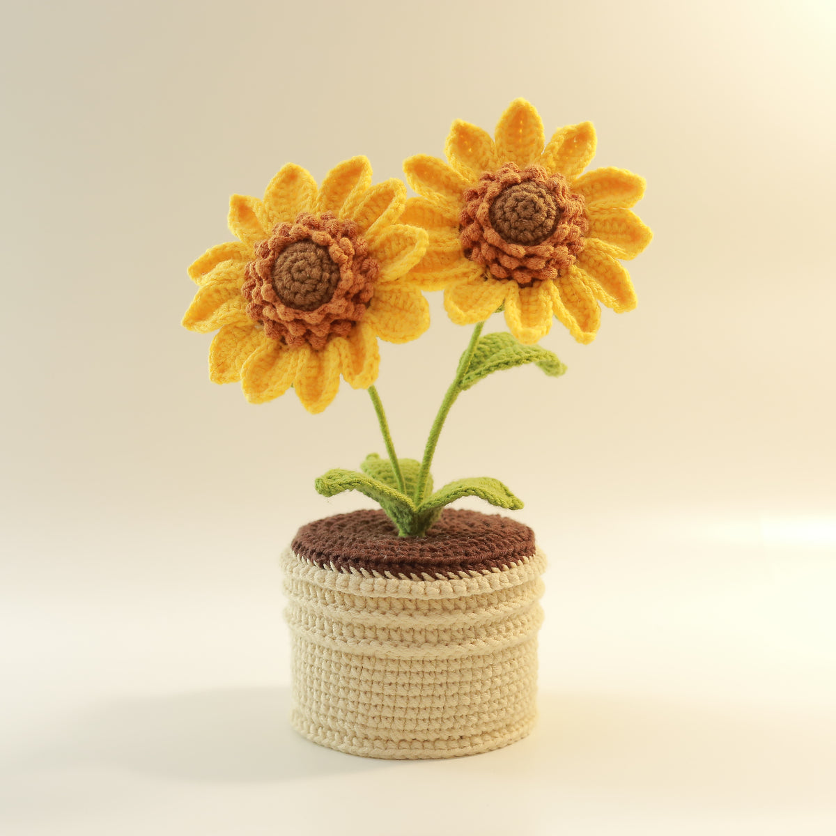 Crochet Sunflower Pot – Everlasting Flower