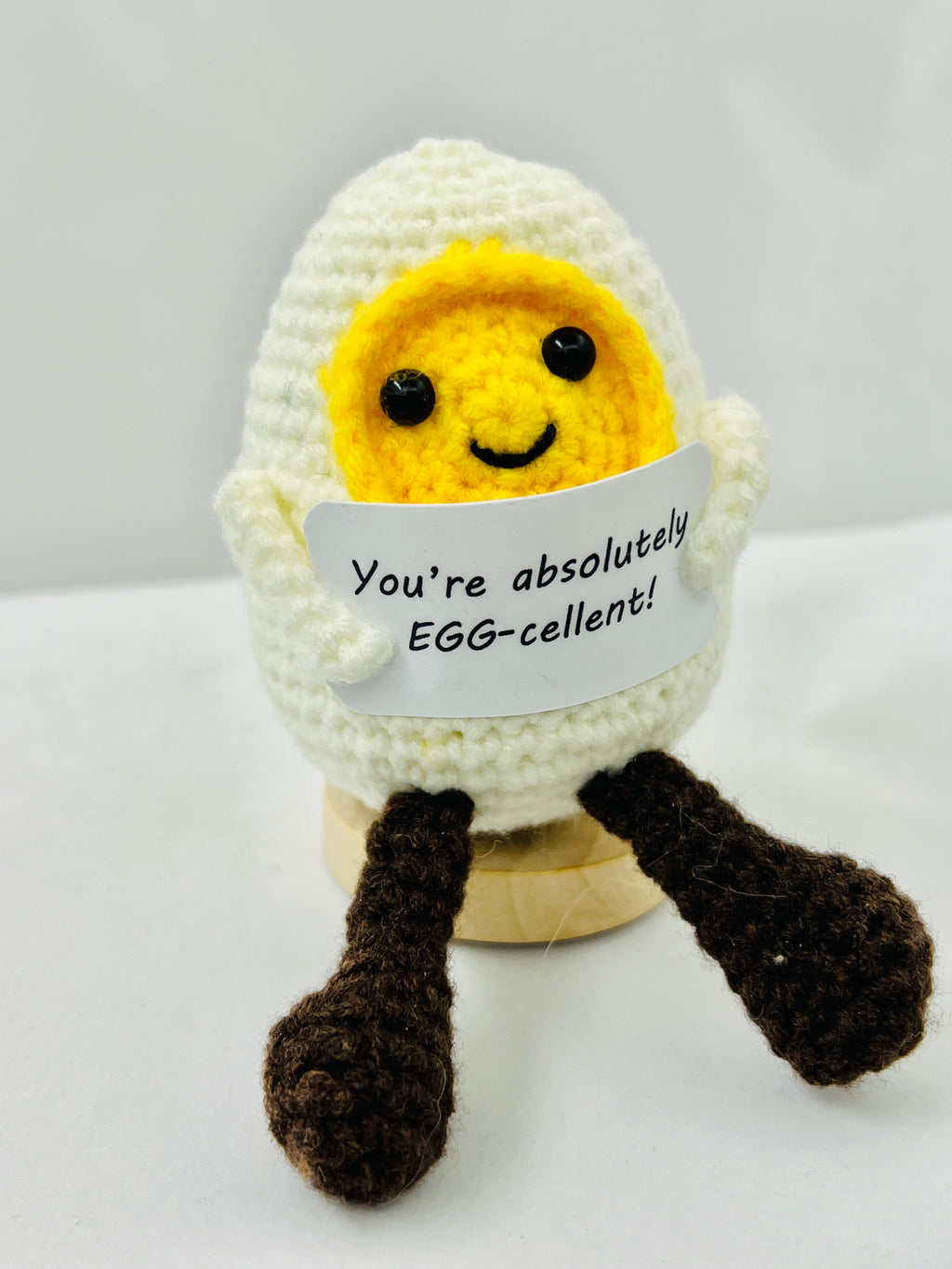 Positive Egg Crochet Pocket Hug