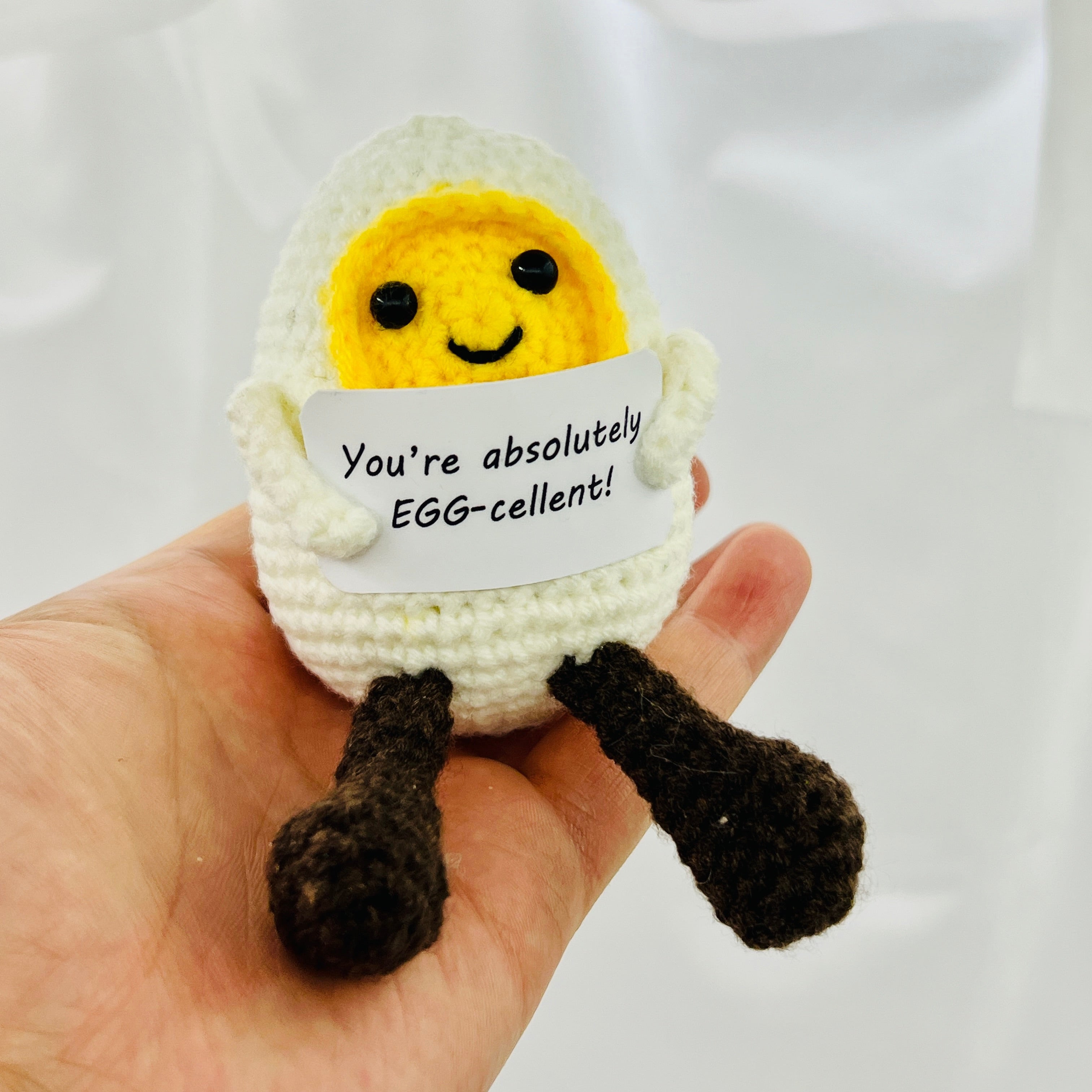 Positive Egg Crochet Pocket Hug
