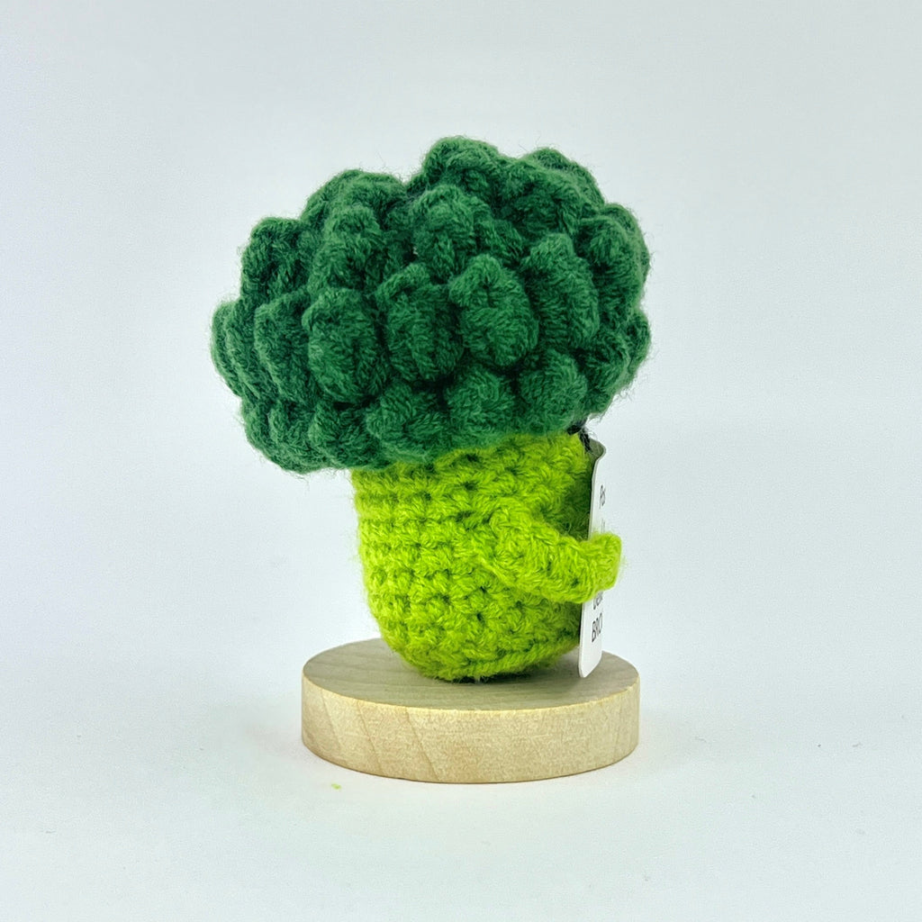 Positive Broccoli Crochet Pocket Hug