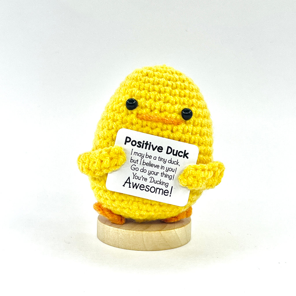 Positive Duck Crochet Pocket Hug