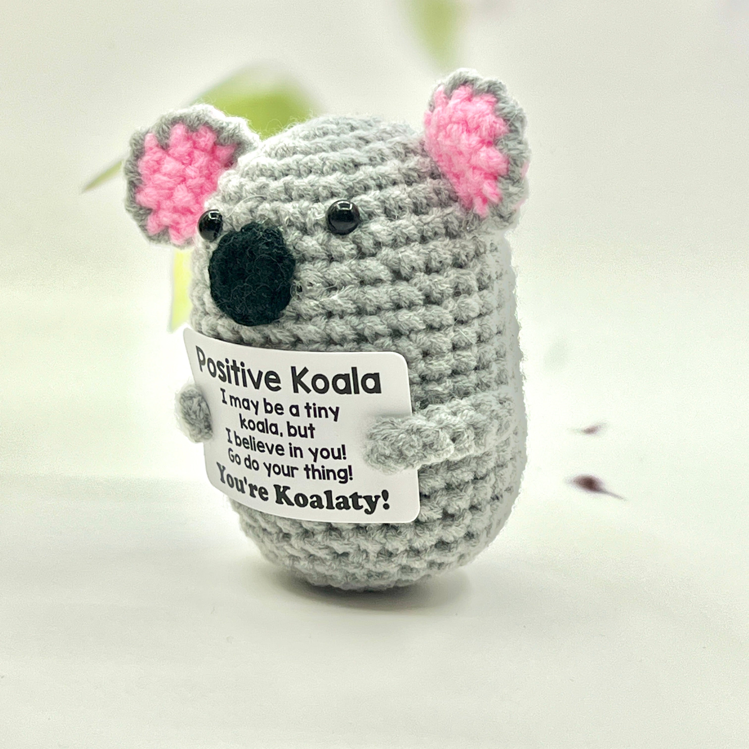 Positive Koala Crochet Pocket Hug
