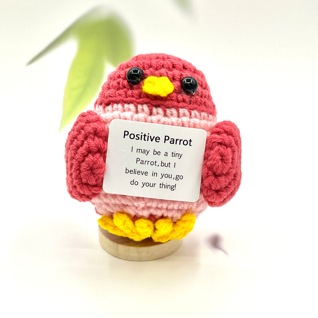 Positive Parrot Crochet Pocket Hug