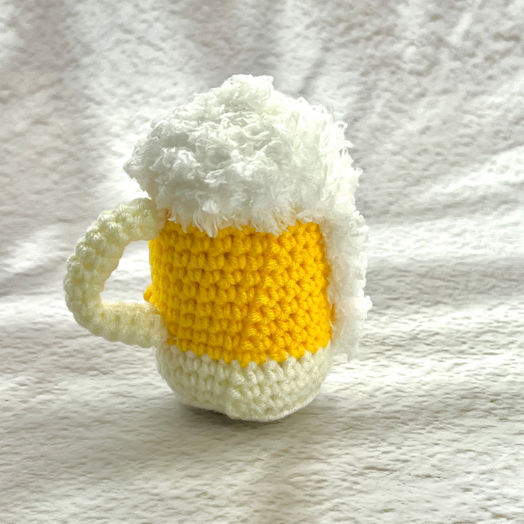 Positive Beer Crochet Pocket Hug