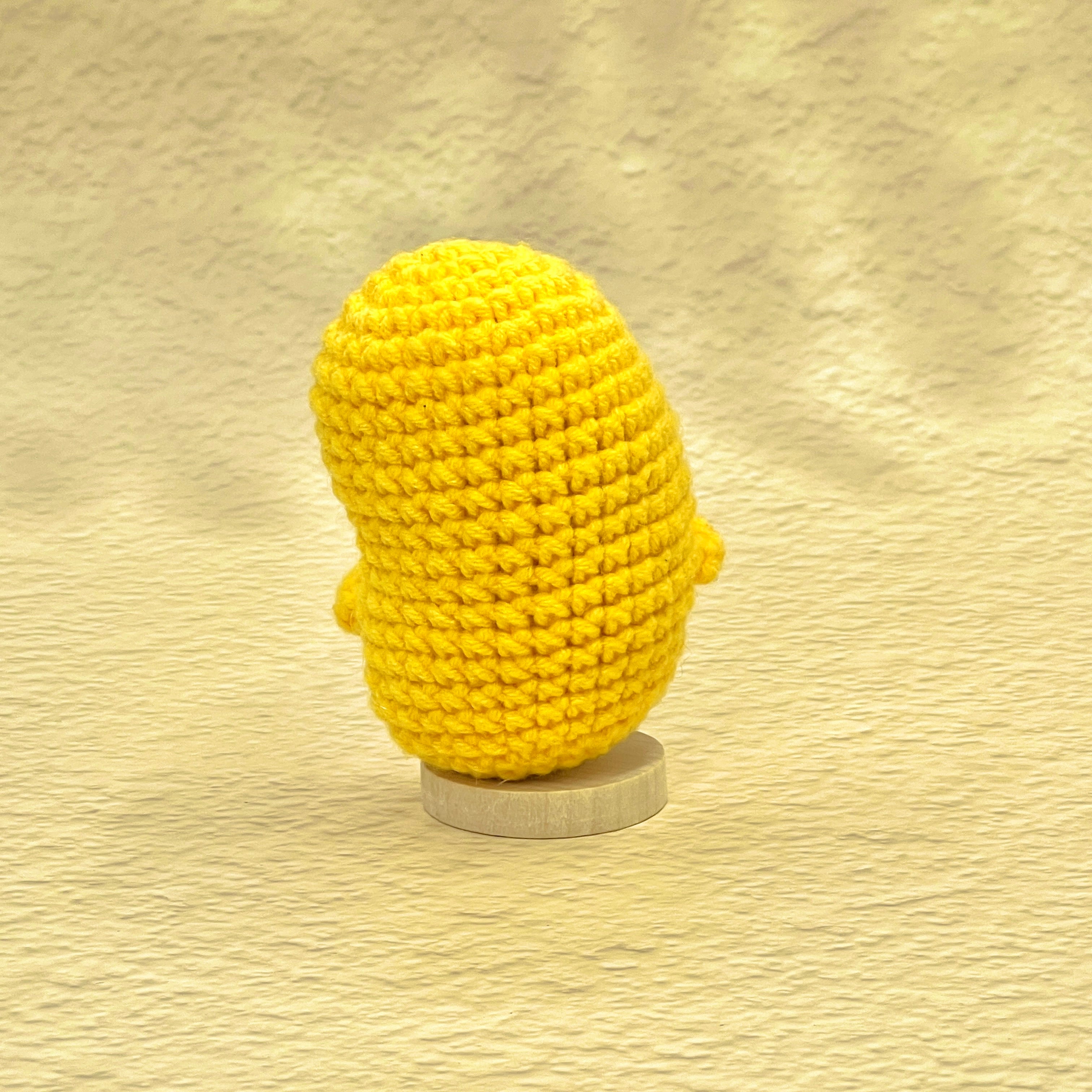 Emotional Support Chicken Nugget Crochet Pocket Hug