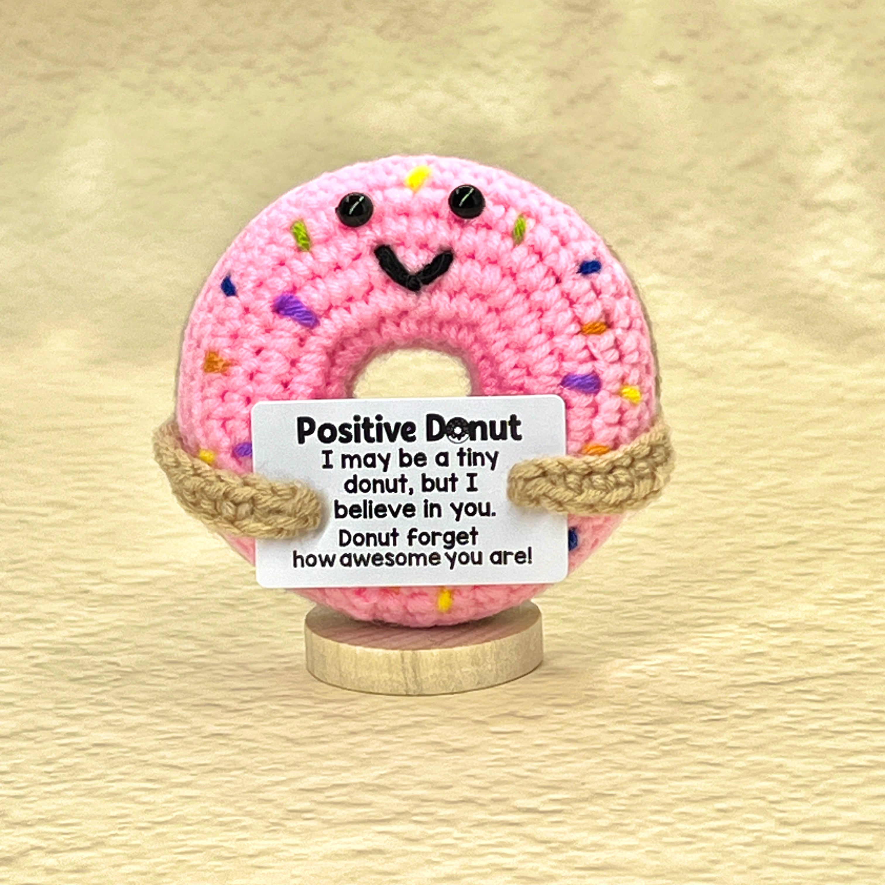 Positive Donut – Crochet Pocket Hug