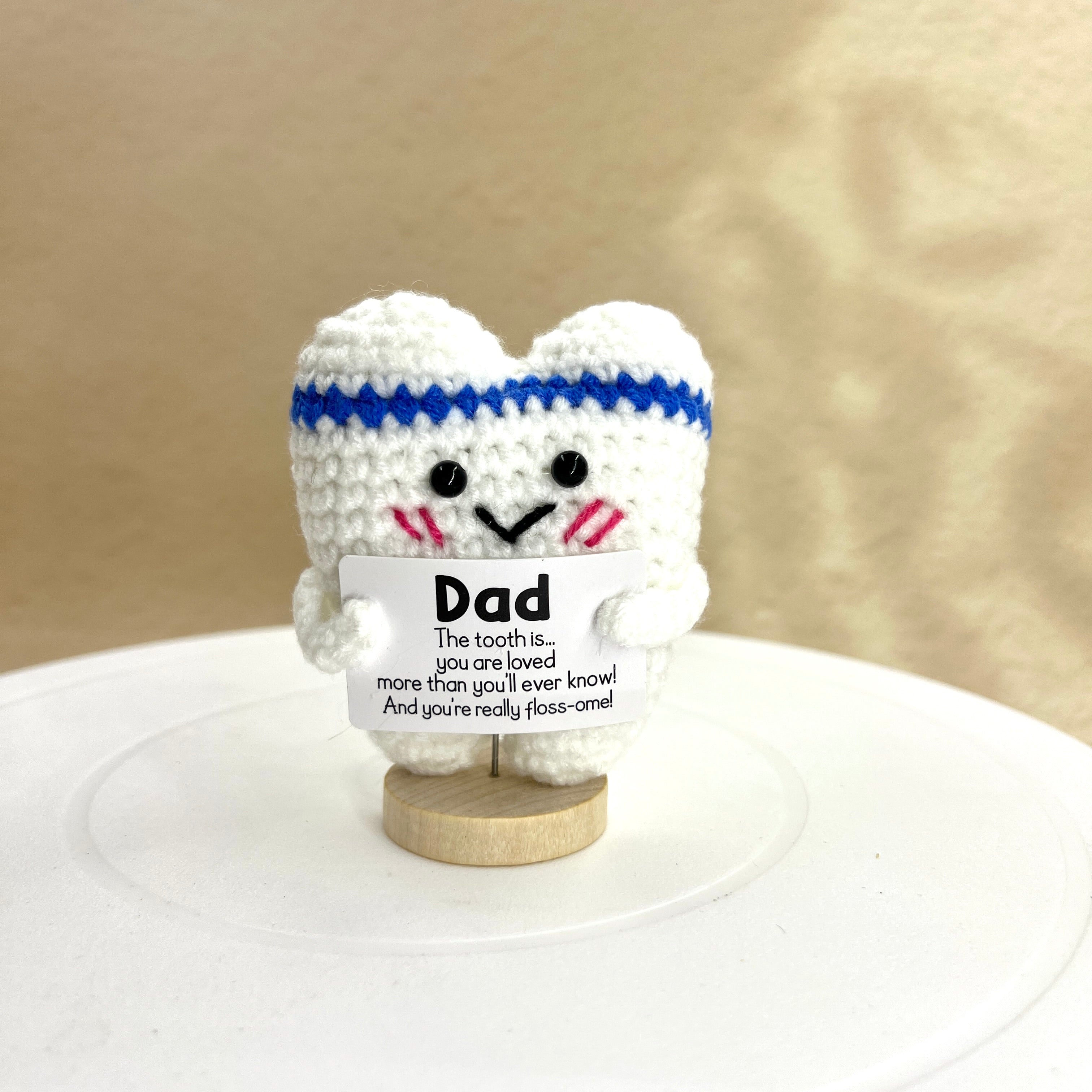 Positive Tooth – Crochet Pocket Hug