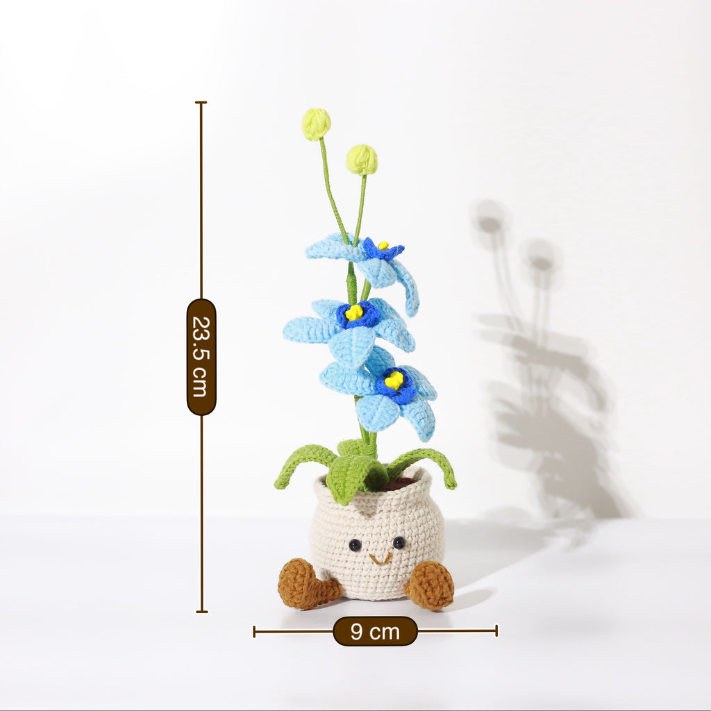 Crochet Orchid Flower Pot – Cute Everlasting Flower