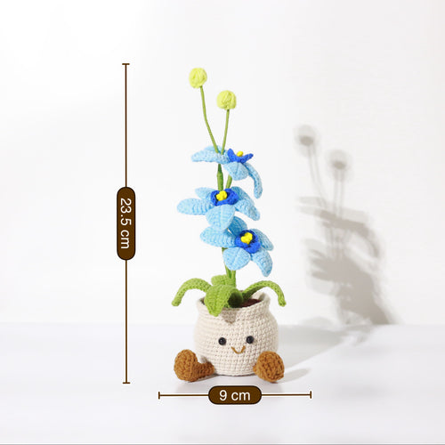 Crochet Orchid Flower Pot – Cute Everlasting Flower