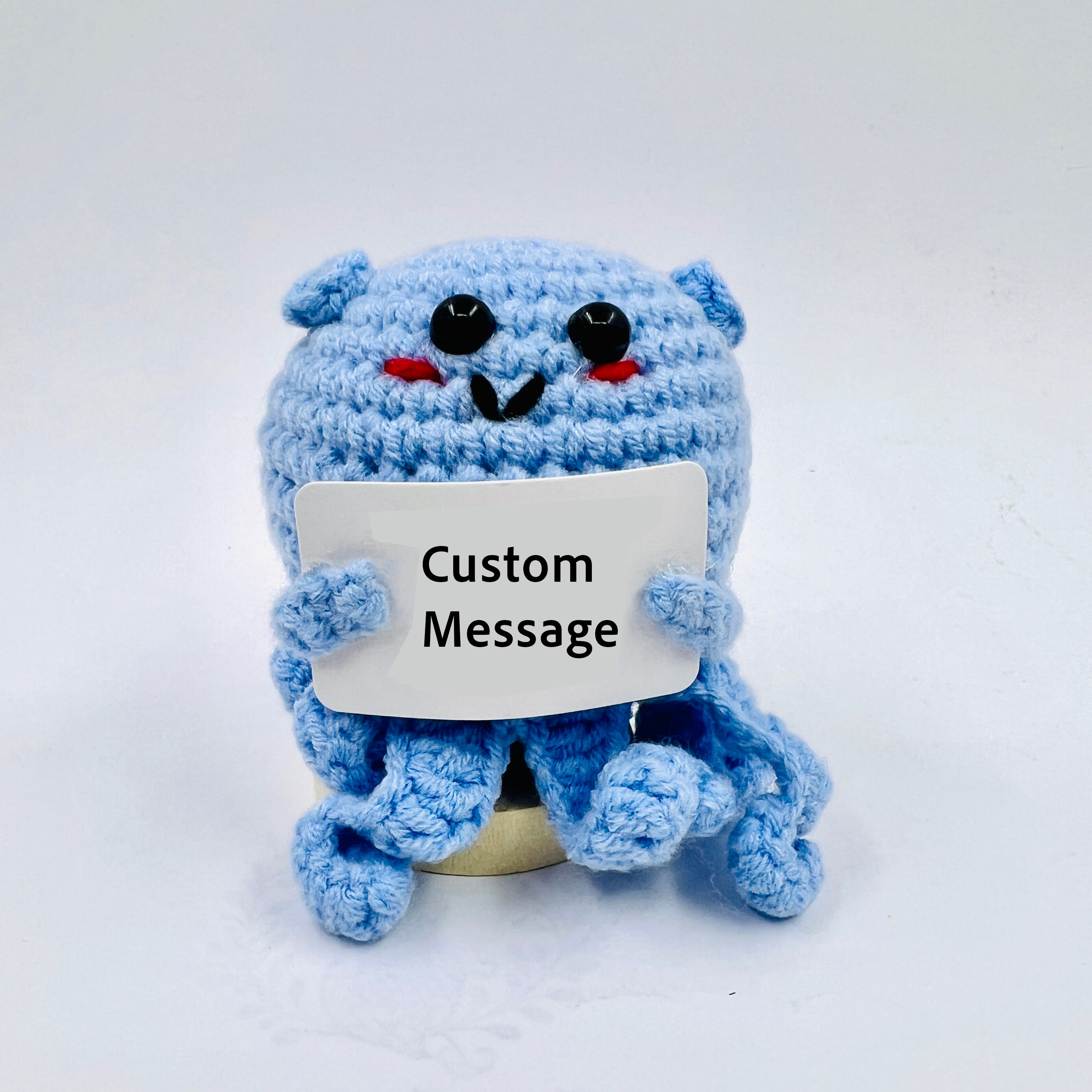 Positive Octopus Crochet Pocket Hug