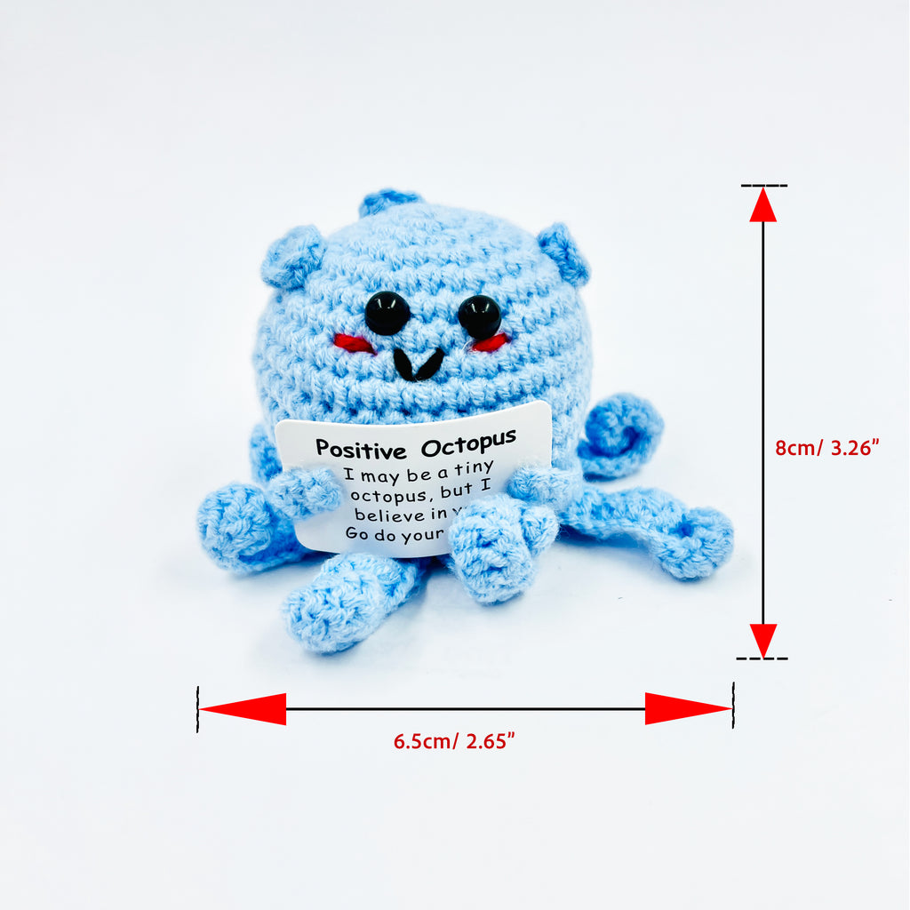 Positive Octopus Crochet Pocket Hug